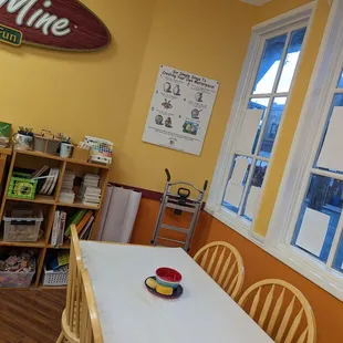 The table where you learn to color