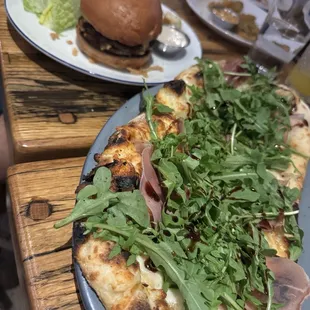 Prosciutto fig Brie flatbread