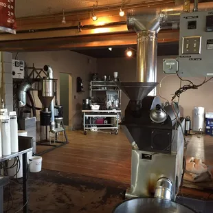 The roasting area