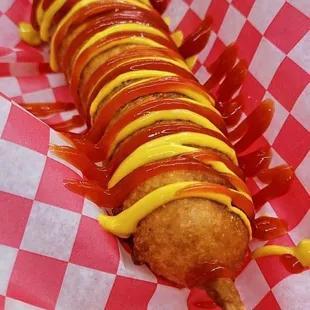 Hand dipped Corndog