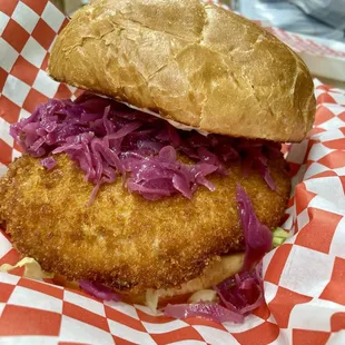 Oktoberfest special-Schnitzel brötchen