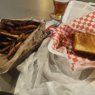 Chili Cheeseburger and side of fries.....Great food!