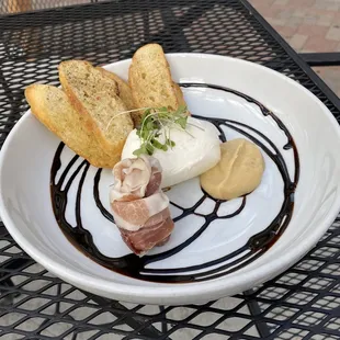 Prosciutto and burrata