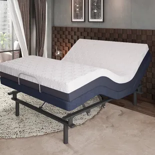 Queen Sized 10&quot; PurGel Mattress on an Adjustable Base!