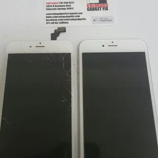 We will turn your shattered screen into a like new phone! :)