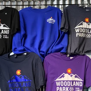 Woodland Park sweatshirts and tees