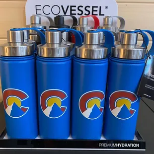 EcoVessel water bottles.