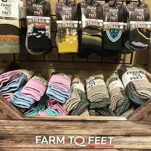 Farm to Feet socks for adults and kids.