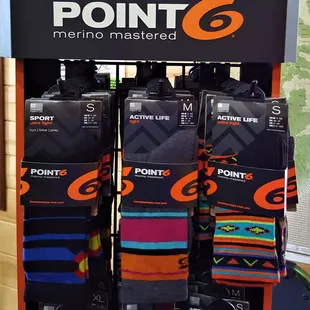 Point6 merino wool socks from Steamboat Springs