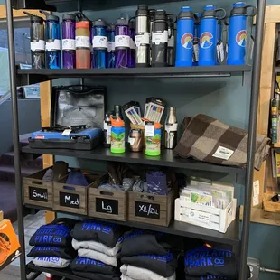Great selection of EcoVessel water bottles! And lots of Woodland Park hoodies and tee's in stock.