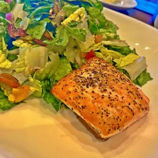 Santa Fe Salad with Modifications and Salmon