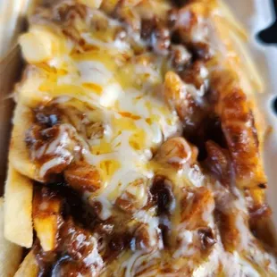  a chili and cheese sandwich