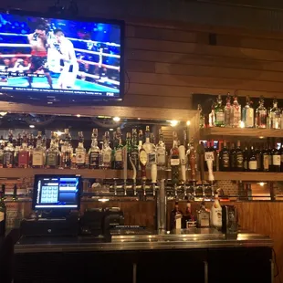 My view while sitting at the bar.