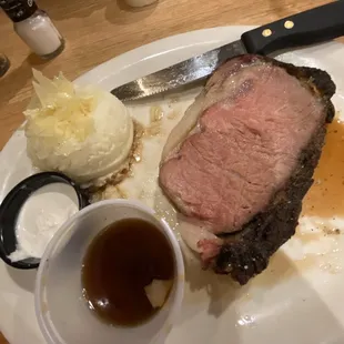 Prime Rib - Medium. SO TENDER!