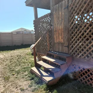 Hot tub is locked and dirty