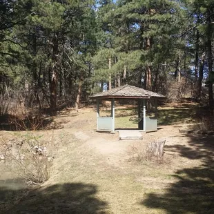 Gazebo by lake