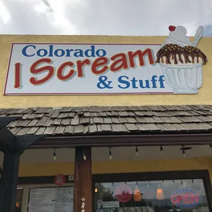 the front of the store