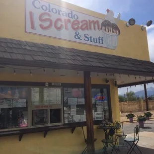 the front of the store