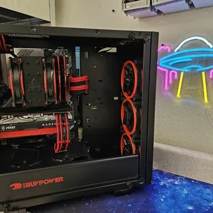 Black and white themed custom build.