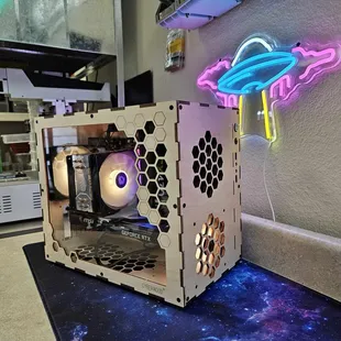 Wooden gaming desktop build!