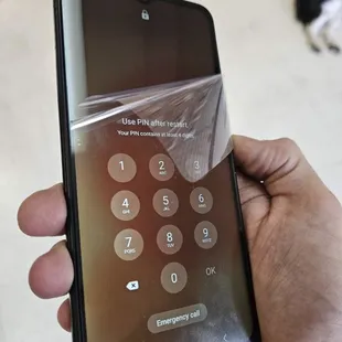 Android phone with new screen