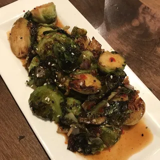 Sweet Chili Glazed Brussels Sprouts