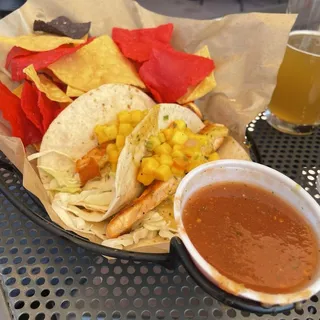 Chipotle Maple Glazed Salmon Tacos