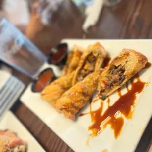 Venison egg rolls