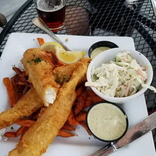 Battered Fish and Chips