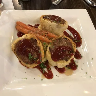 Bison meatloaf wellington