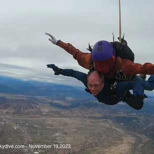Free fall from 12,000 ft above ground
