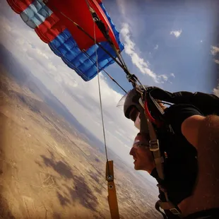 Skydiving over Fremont County Colorado