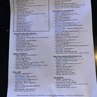 Drink Menu, circa 2.5.22