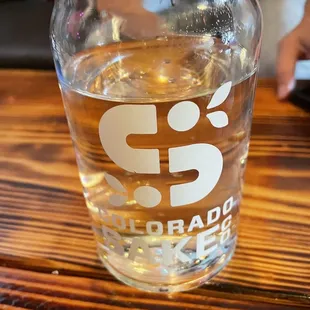 Nothing fancy just their water glasses!