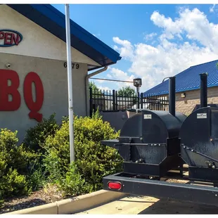 Look for the BBQ sign