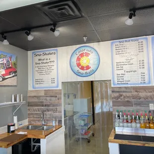 the inside of a restaurant