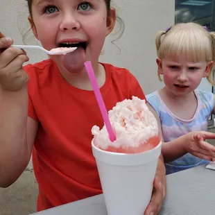They do new flavors too! This one was pink lemonade...snowcapped of course!