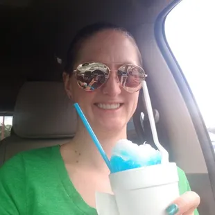 Silver fox and blue coconut.