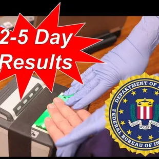 Livescan fingerprinting direct to the FBI for FAST results through the FBI's preferred method of fingerprint-based background check requests