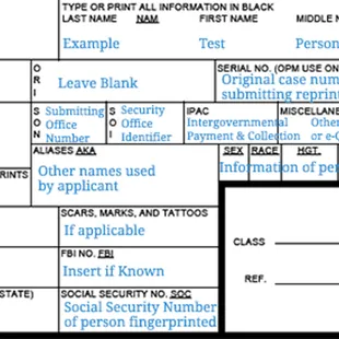 SF-87 fingerprinting for Security Clearances.  We can record your prints in accordance with DISA and Defense Contracting jobs!