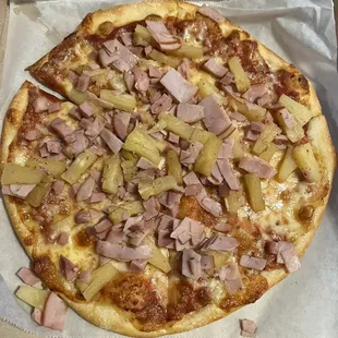 Ham and pineapple with extra??? Cheese