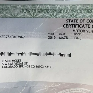 Car is mine. Wendy and Debra broke into apartment and stole the title.