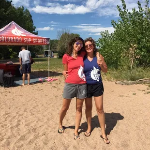 These gals brighten our day.  Way to rock our logo shirts.