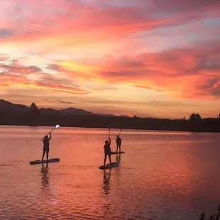 Set out as the sun sets and moon rises for Sup Glo