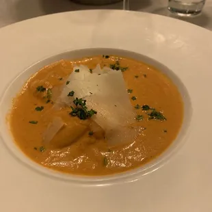 Wild mushroom ravioli