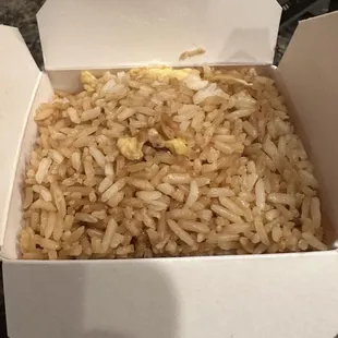 Fried rice! Tasty although I&apos;m not a big rice person.