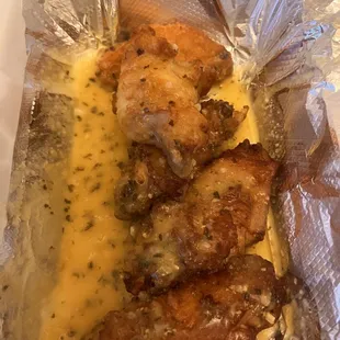 Garlic Parmesan wings
