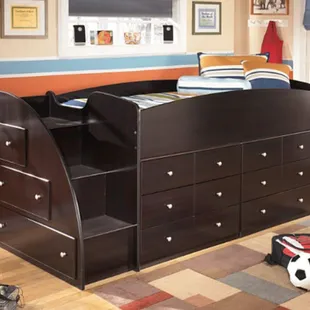 Loft bed with storage