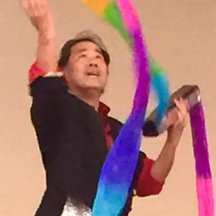 Rainbow silk