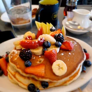 Pancakes with fruit